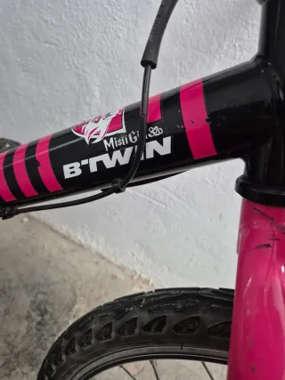 Bicicleta Infantil Rosa y Negra