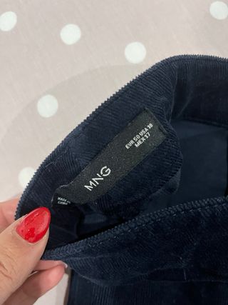 Calças boca de sino microbombazine azul escuro