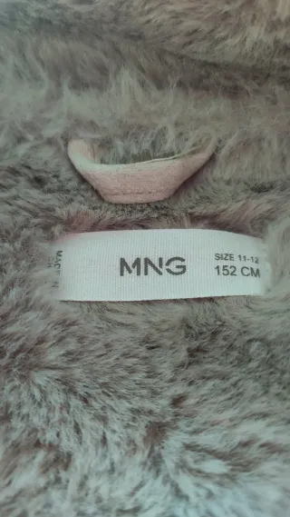 Abrigo niña Mango beige