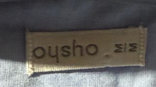 Vestido camisero algodón azul talla única