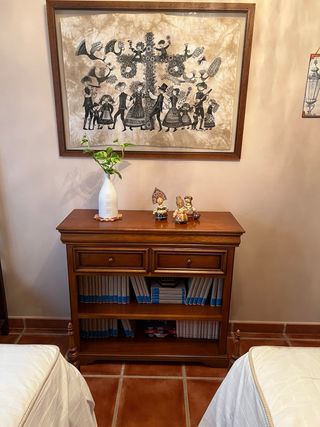 2 Camas 90 Madera Maciza+ colchones + mesita + ...