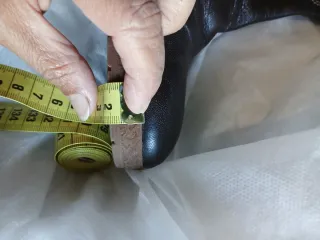 Botas de piel marrones altas talla 36