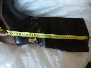 Botas de piel marrones altas talla 36