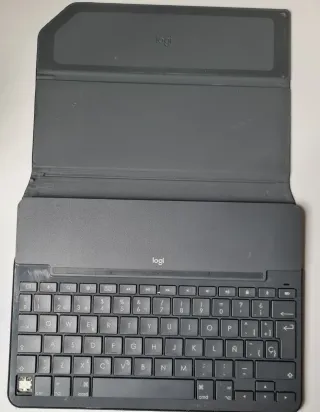 Mini teclado funda gris Logi