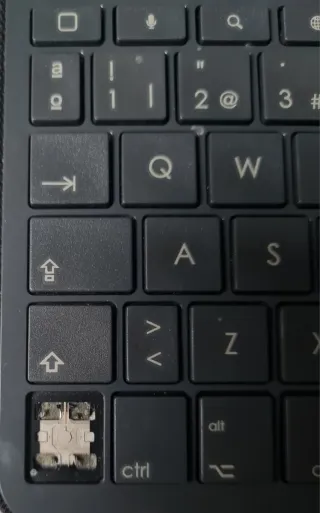 Mini teclado funda gris Logi