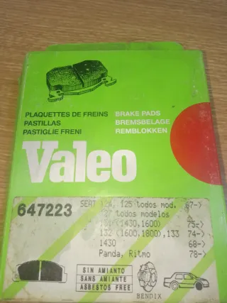 Pastillas de freno Valeo SEAT Clásicos delanteras