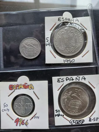 Lote 16 monedas España 1949-1992