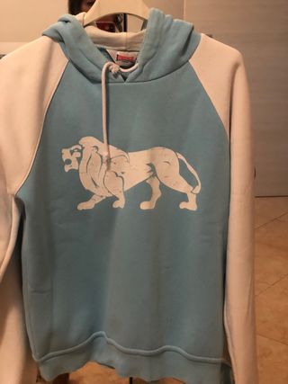 Felpa Lonsdale con cappuccio e stampa leone