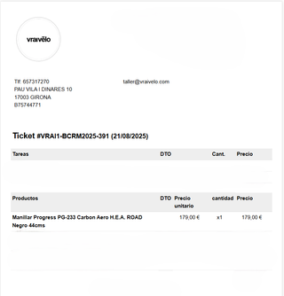 Manillar de carretera Progress PG-233