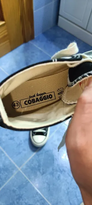 Botas Cobaggio Negras y Blancas Talla 43