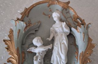 Placa de biscuit antigua