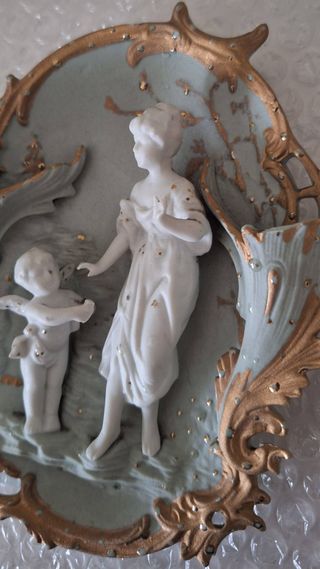 Placa de biscuit antigua