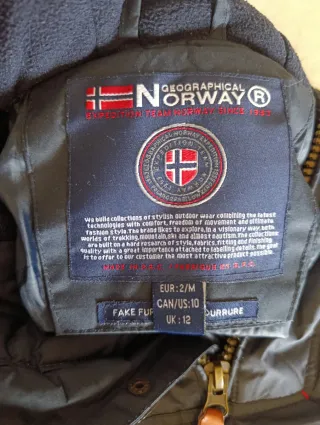 REBAJADA| Chaqueta Geographical Norway - Azul Mari
