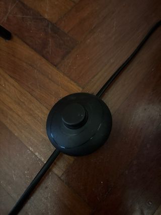 Lámpara Foco Cine Trípode Negro y Dorado