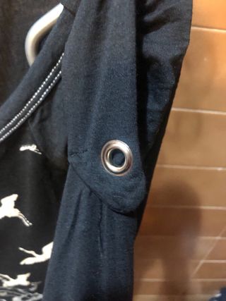 Camiseta Vintage Estampado Árbol Pájaros Talla M