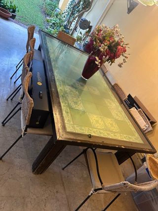 Mesa grande exterior/interior