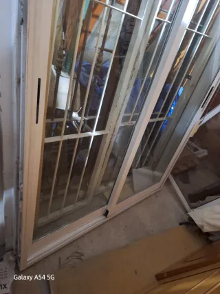 Balconera aluminio 150x223 cristal doble climalite