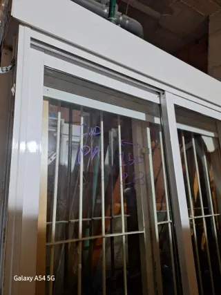 Balconera aluminio 150x223 cristal doble climalite