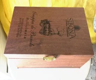 Scatola Legno Grappa Sibona