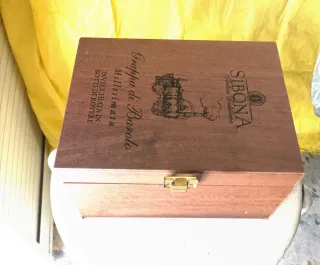 Scatola Legno Grappa Sibona