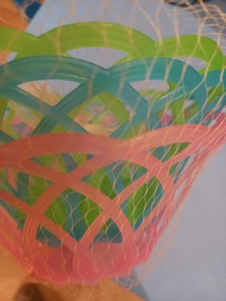 Set 3 cestini decorativi in plastica