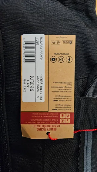 Mochila American Tourister 53L Negra Roja