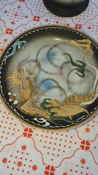 Conjunto chá  pintado à mão