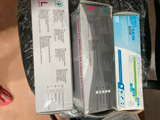 3 Cajas Guantes Látex Negros Sin Polvo ALBA