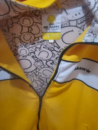 Chaqueta Adidas Vintage Mr. Happy Amarilla