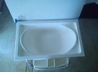 Bañera plegable para bebé azul