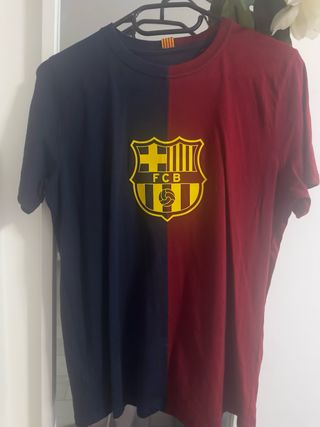 Camiseta FC Barcelona niño azul y rojo