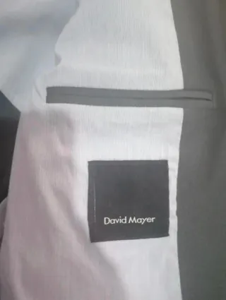 Giacca uomo David Mayer grigio taglia 52