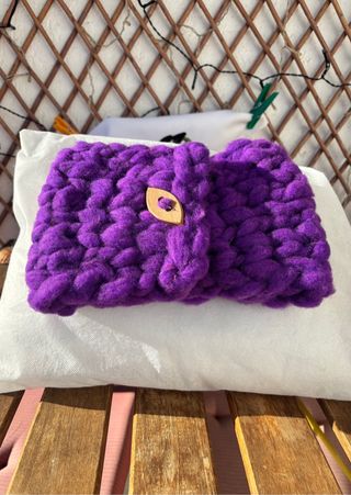 Bufanda preciosa tejida a mano de oveja merina