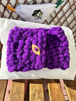 Bufanda preciosa tejida a mano de oveja merina