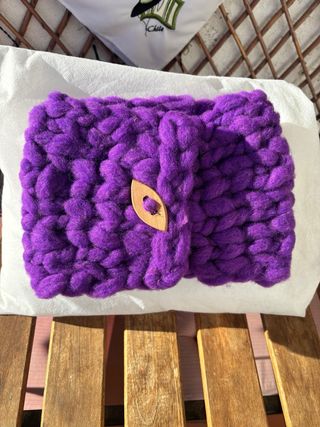 Bufanda preciosa tejida a mano de oveja merina