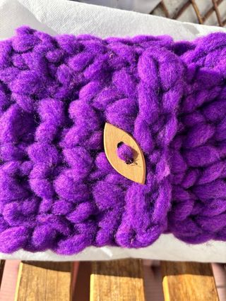 Bufanda preciosa tejida a mano de oveja merina