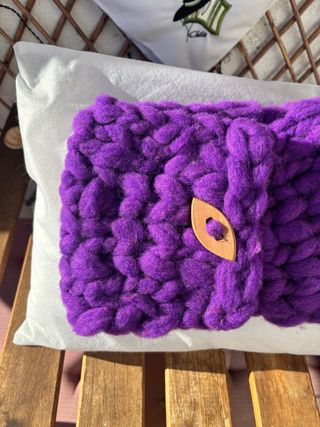 Bufanda preciosa tejida a mano de oveja merina