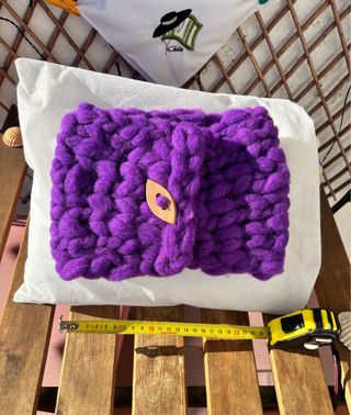 Bufanda preciosa tejida a mano de oveja merina