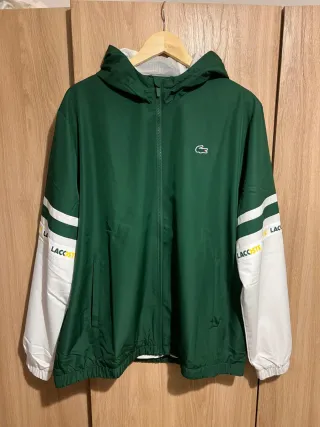 Casaco Desportivo Lacoste Verde e Branco