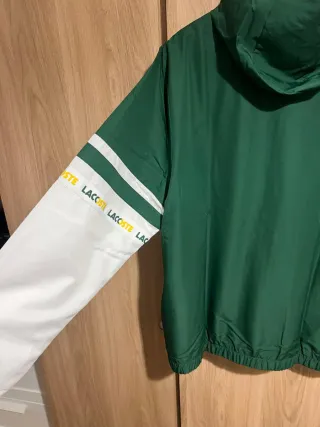 Casaco Desportivo Lacoste Verde e Branco