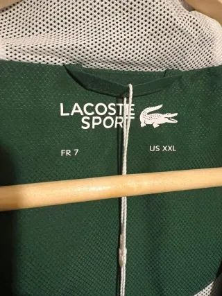 Casaco Desportivo Lacoste Verde e Branco