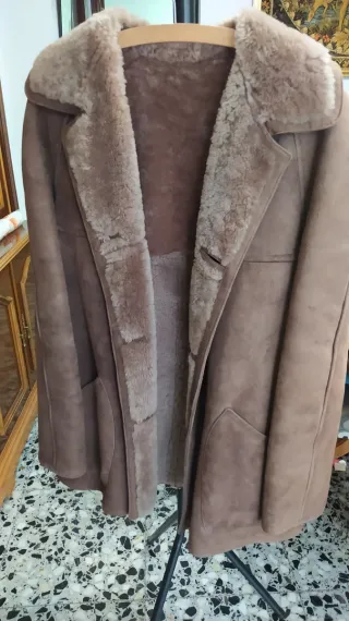 Abrigo de piel genuina tipo Gamulan