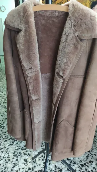 Abrigo de piel genuina tipo Gamulan