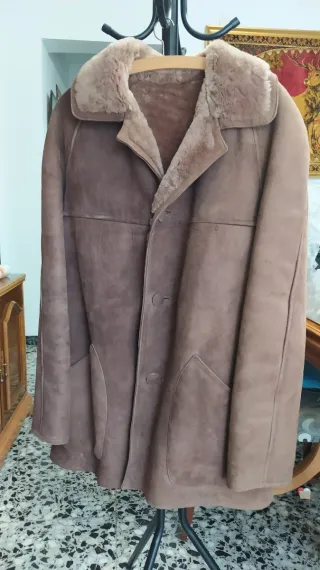 Abrigo de piel genuina tipo Gamulan