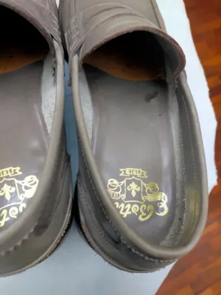 Mocassini uomo pelle grigio fatti a mano