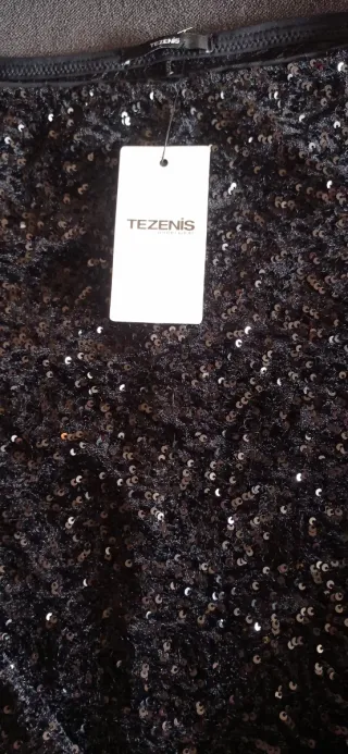 Vestido negro lentejuelas fiesta