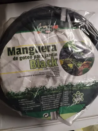 Manguera de goteo para jardín 15m