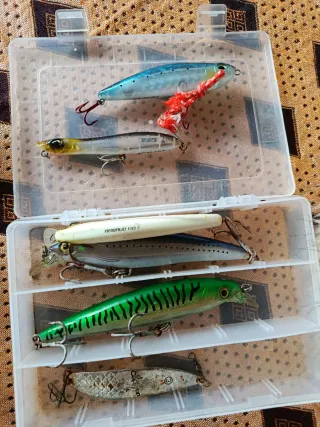 Señuelos pesca lucio, lubina, siluro