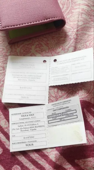 Monedero Tarjetero Tous Rosa