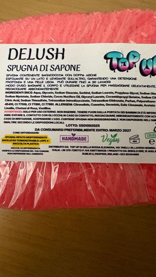 Spugna di sapone e bomba da doccia Top Up